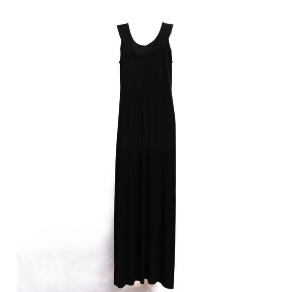 Mishca Beaded Maxi Dress S-M TALL Black Tribal Southwestern Boho Resort Cruise - Picture 3 of 6